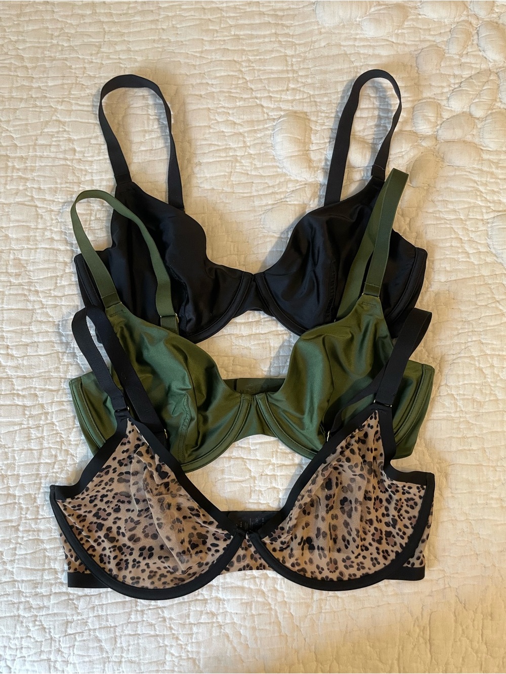 CUUP Underwire Bras (Set of 3), Size 34F
